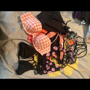 Swimsuit bundle. 4 tops 3 bottoms